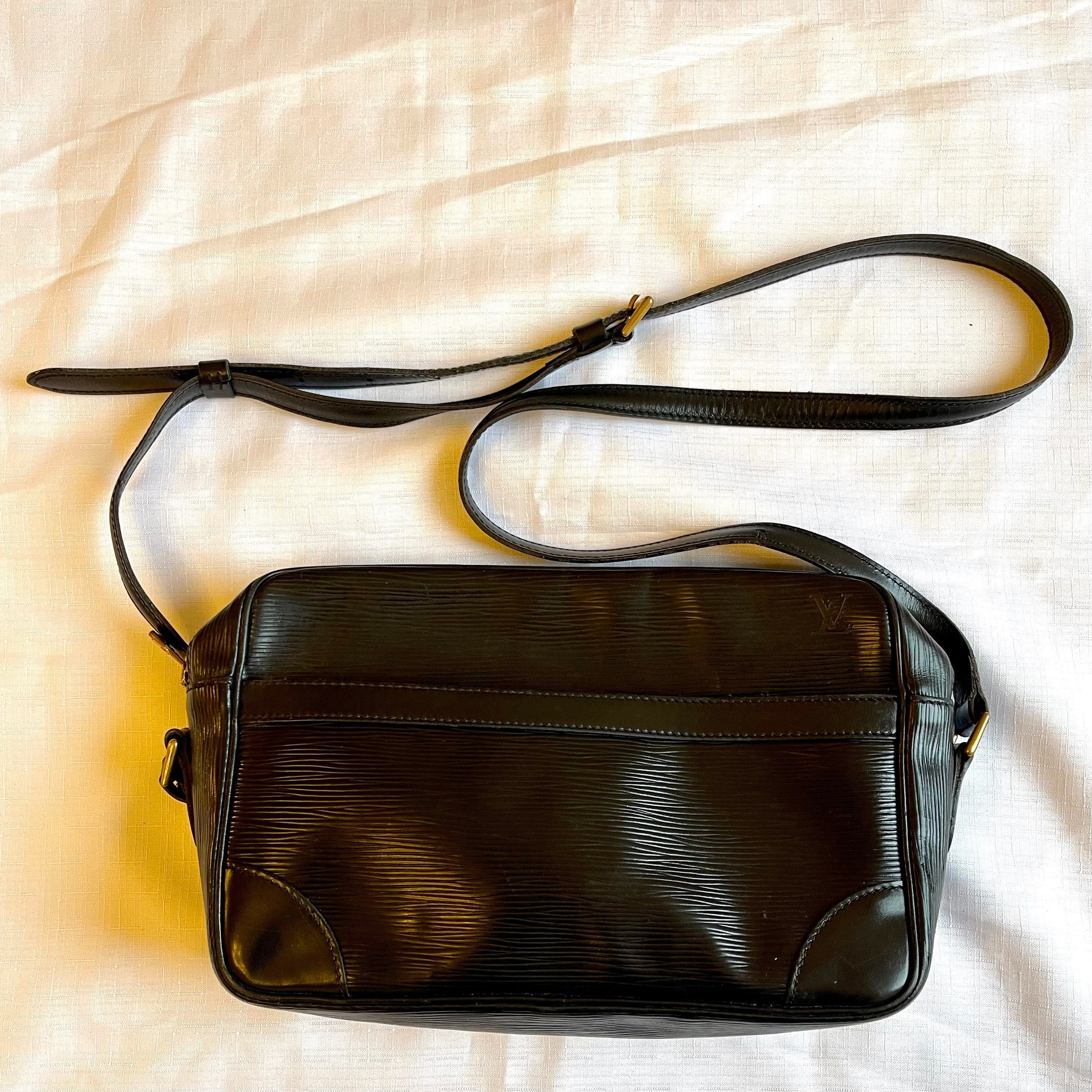 LOUIS VUITTON, a black Epi leather Trocadero shoulder bag