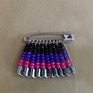 30 Large Friendship Pins - Neon/colorful - Seed Beads/safety Pins ...