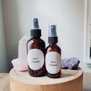 Crystal Aura Cleanse Spray | Crystal Healing Spray | Crystal Aromatherapy | Spiritual Room Spray | Spiritual Healing Spray