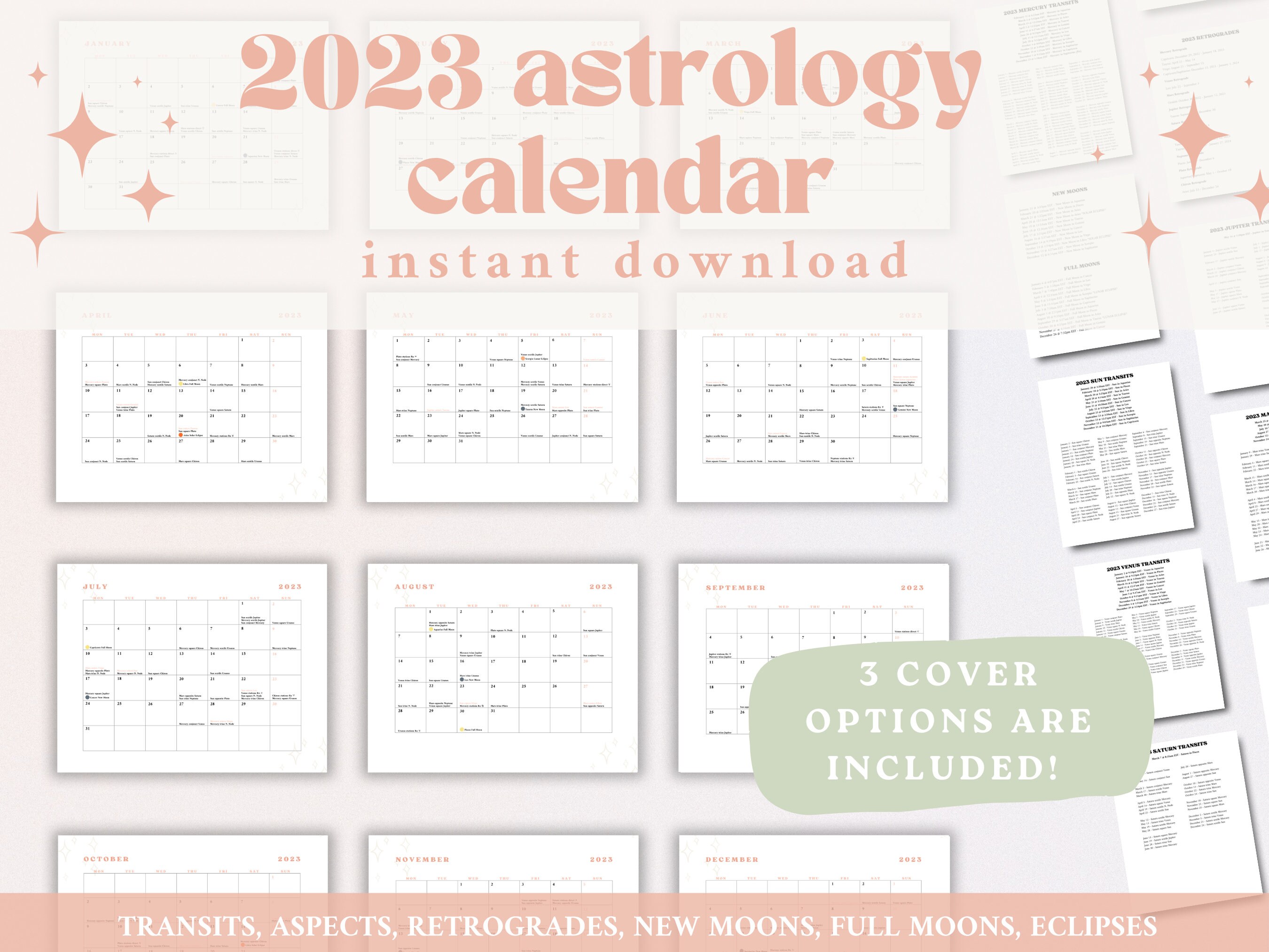 Printable 2023 Astrology Calendar 2023 Astrological Forecast 2023 Printable 2023 Astrology Calendar 2023 Astrological Forecast 2023