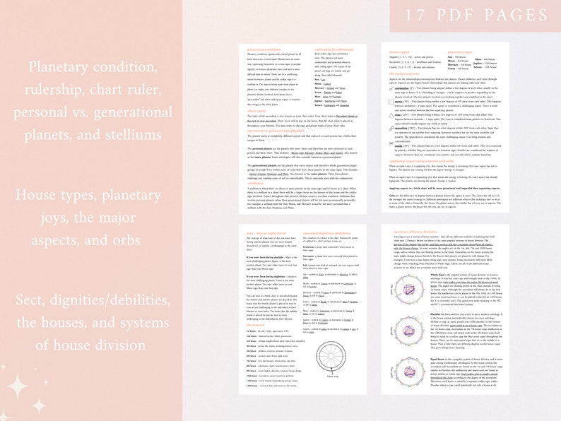 Printable Astrology Basics | Astrology Interpretation Worksheet ...