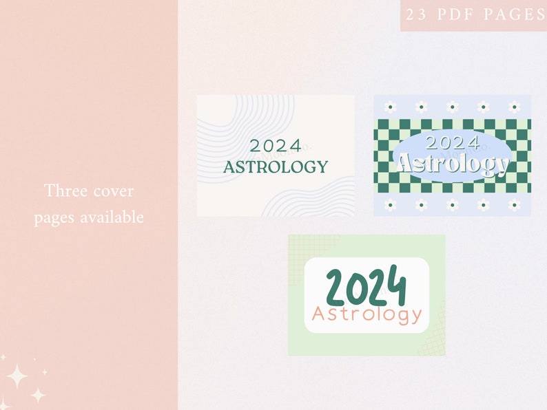 Printable 2024 Astrology Calendar 2024 Astrology Planner Download