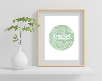 Printable Virgo Wall Art | Virgo Digital Download | Virgo Astrology Printable | Virgo Download Wall Art | Virgo Wall Art Digital Download