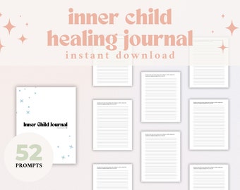Printable Inner Child Journal | Inner Child Workbook | Inner Child Therapy | Working through Childhood Trauma