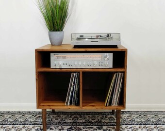 Retro Record Player Stand, Vinyl Storage, LP Storage Stand - Music Cabinet - Records Storage Unit - Many Colours Available!