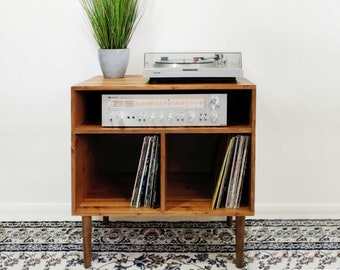 Retro Record Player Stand, Vinyl Storage, LP Storage Stand - Music Cabinet - Records Storage Unit - Many Colours Available!