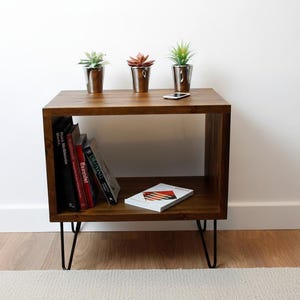 Handmade Solid Wood Record Player Stand: Vinyl Storage Furniture