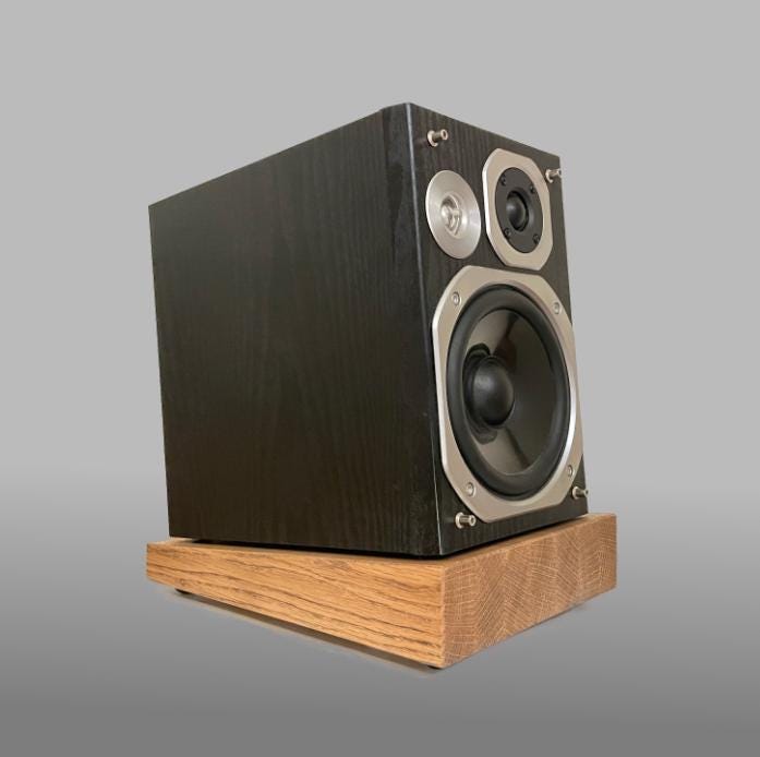 Solid Oak Studio Monitor Stands, Speaker Stand and Music Accessories