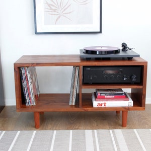 Record Player Stand, Vinyl LP Record Storage, Hifi Rack, Turntable Unit, Vinyl Storage Furniture - Many Colours Available!