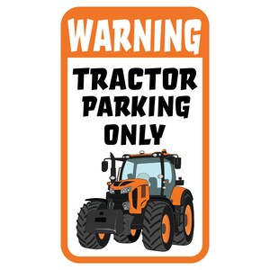 Cab Tractor Parking Decal, Small