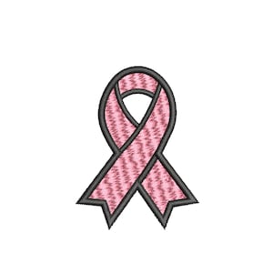 Breast Cancer Awareness Support Pink Ribbon Embroidered Iron On Patch Nurse Fundraiser Custom for Backpack Bags Vest Jacket Clothing Jeans