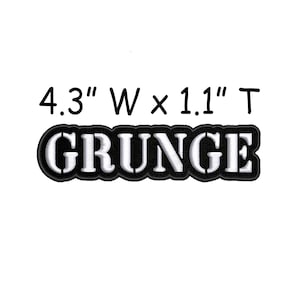 Grunge Patch Embroidered Iron-on/Sew-on DIY Applique Backpack Bag Battle Vest Jacket Clothing Jean Alternative Rock Music Goth Gothic