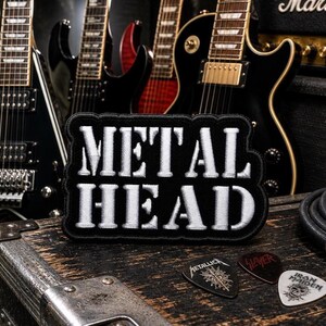 Metal Head Patch/Iron-on Patch/Alternative Rock Music/Goth Gothic Gifts/Embroidered Sew-on Applique Clothing Vest/Jacket Hats Backpack Jeans