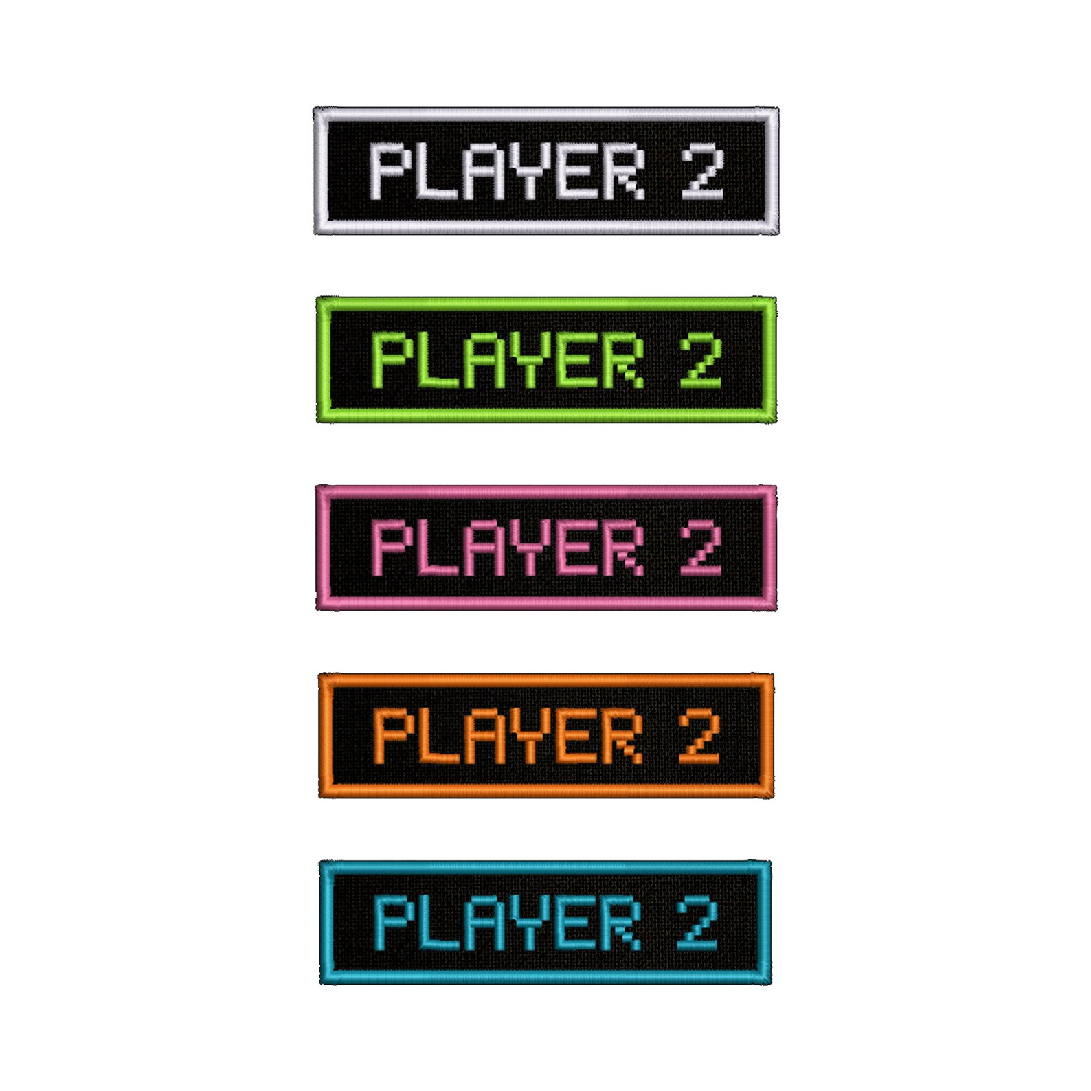 Player 2 Classic Retro Game Embroidered Iron on Patch Geeks & Gamers PC ...
