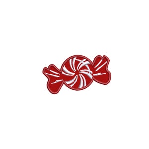 Cute Christmas Candy Embroidered Iron On Patch Christmas Costume Magic Holidays Fun Badge for Backpack Bags Vest Jacket Clothing Stockings