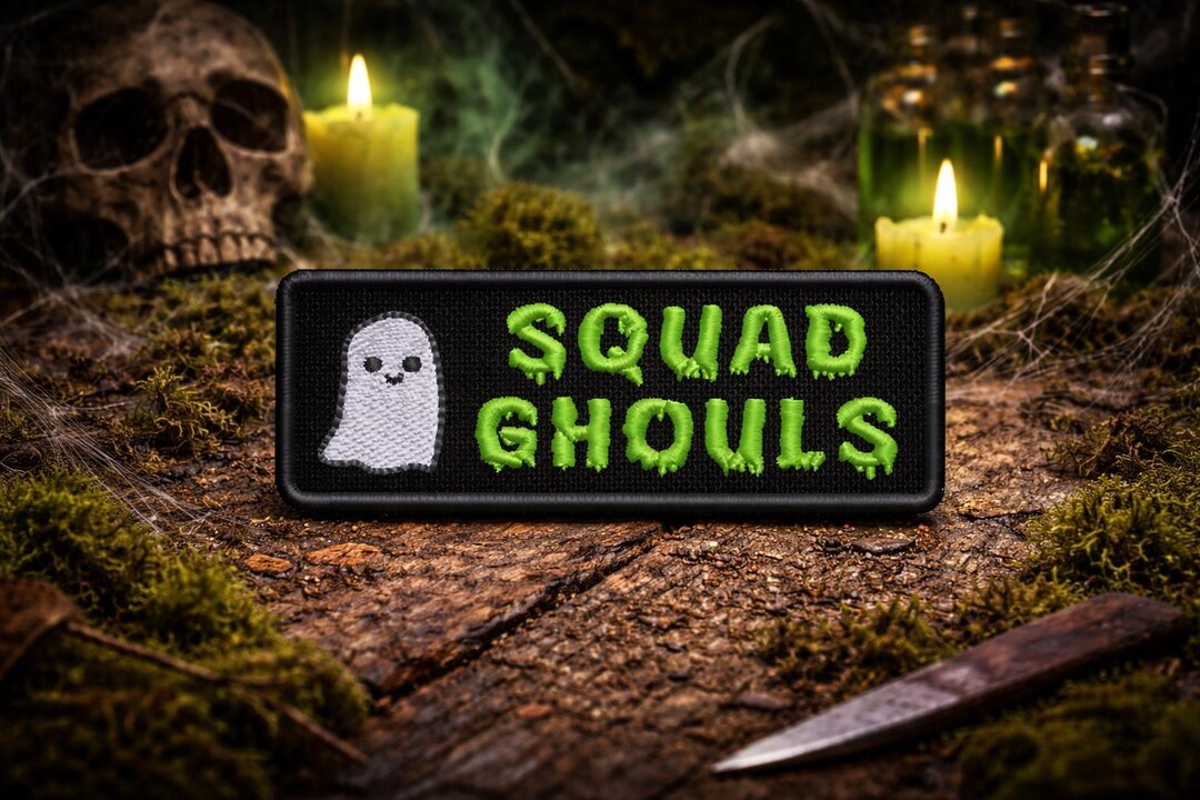 Squad Ghouls Patch/iron-on Patch/halloween Decor/kids Ghost Patch ...