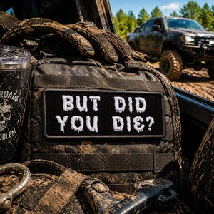 But Did You Die? Patch/Iron-On Patch/Sarcastic Humor/Biker Gift/Embroidered Sew-On Applique for Clothing Vest/Jacket Hats Backpack