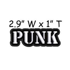 Punk Patch Embroidered Iron-on/Sew-on DIY Applique Backpack Bag Battle Vest Jacket Clothing Jean Alternative Rock Music Goth Gothic