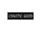 Chaotic Good Alignment Embroidered Iron On Patch Sew On Geeks Gamers Anime Pathfinder DND Custom Badge for Backpack Vest Jacket Clothing