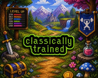 Klassisch Trainiert/Bügelbild/Geeks & Gamer/Retro Vintage/Gesticktes Aufnäher/Aufnäher/Aufnäher für Kleidung Weste/Jacke