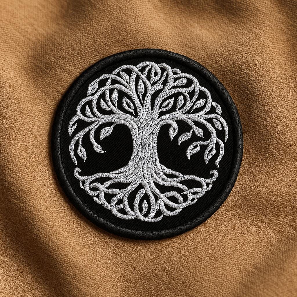 Patches For Clothes Vintage Iron On Patches For Backpacks ZEGINs Yggdrasil The Tree Of Life In Norse Patch Embroidered Badge Iron On Sew On Decorative Patches For Clothes Svelte Patch - Foto 9