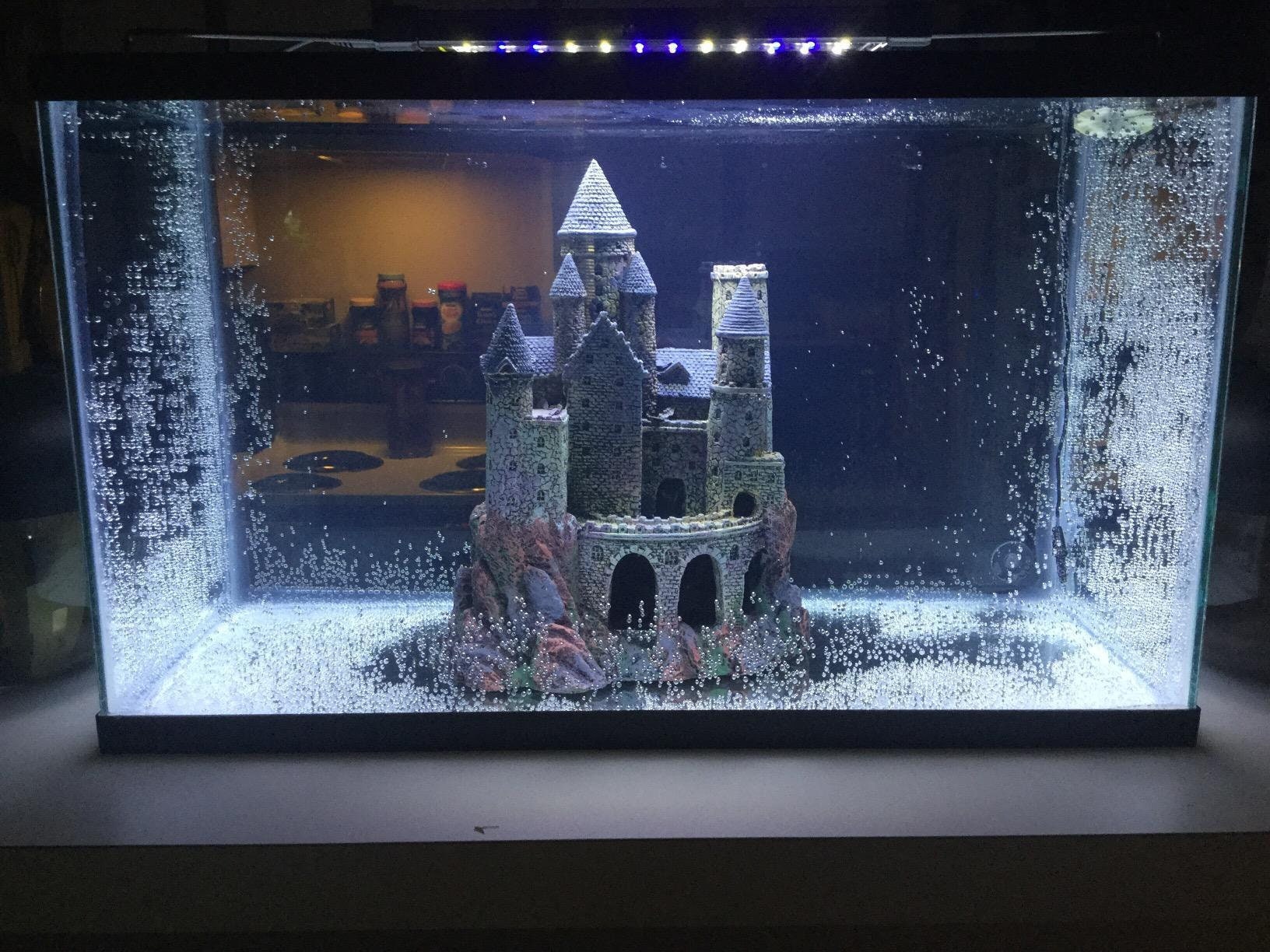 Fish Tank Wizard Castle Aquarium Castle Decorations Fish Etsy UK
