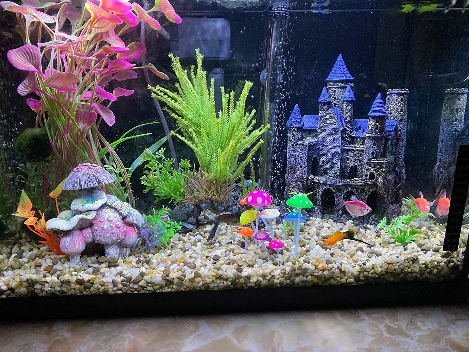 Fish Tank Wizard Castle Aquarium Castle Decorations Fish Etsy UK