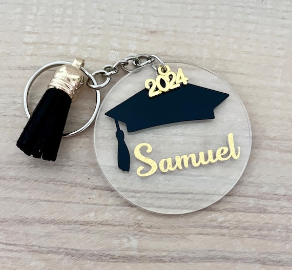 Personalised graduation best sale keyring