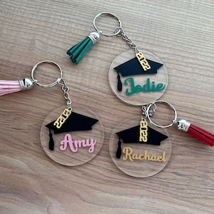 Personalised Graduation Keyring Gift, Personalised Graduation Keychain ...