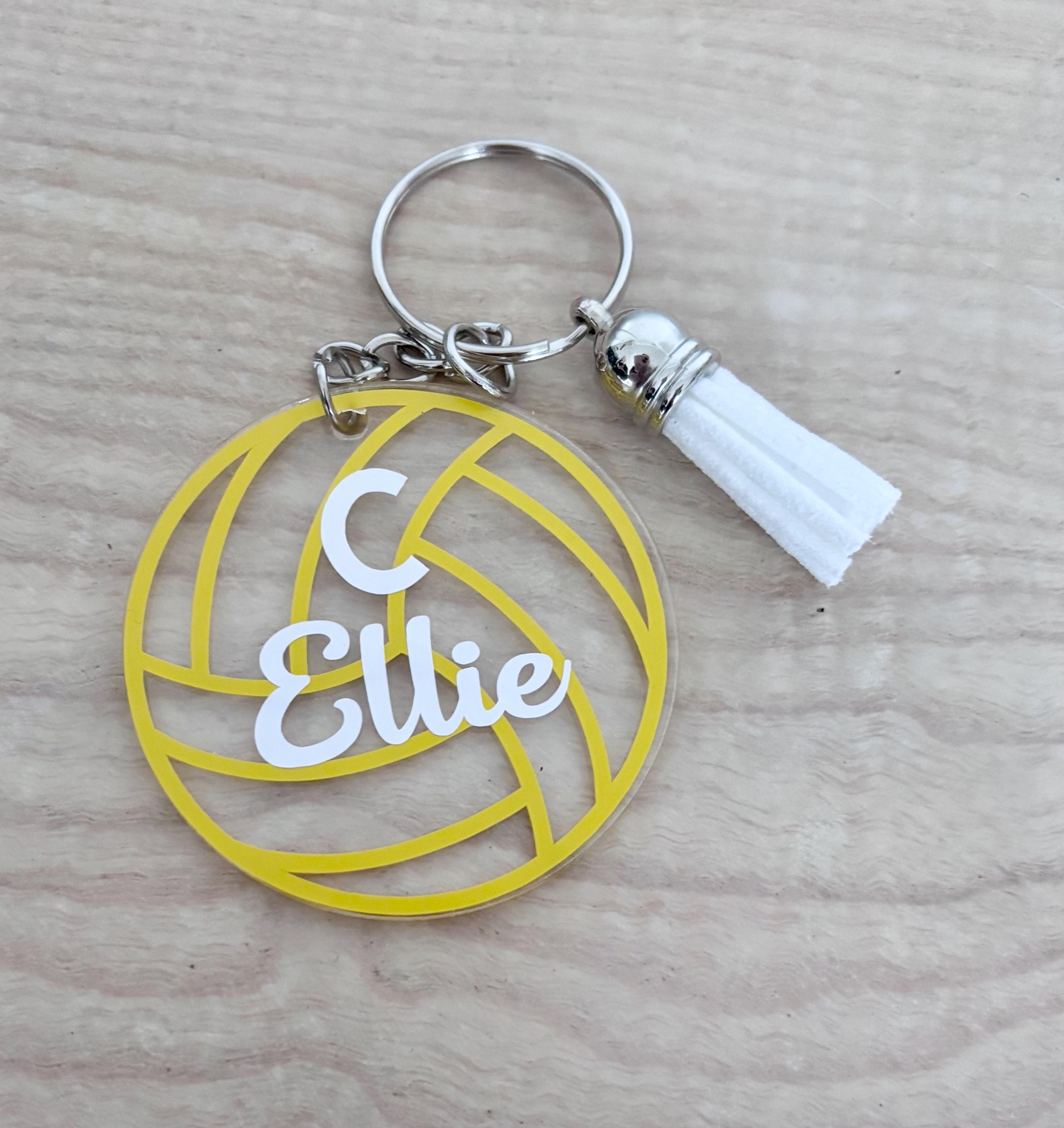 Personalised Netball Position Keyring / Personalised Netball Keychain ...
