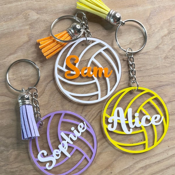 Personalised Netball Keyring / Personalised Netball Keychain / Sports Gift Idea / Netball theme /Girl keyring gift