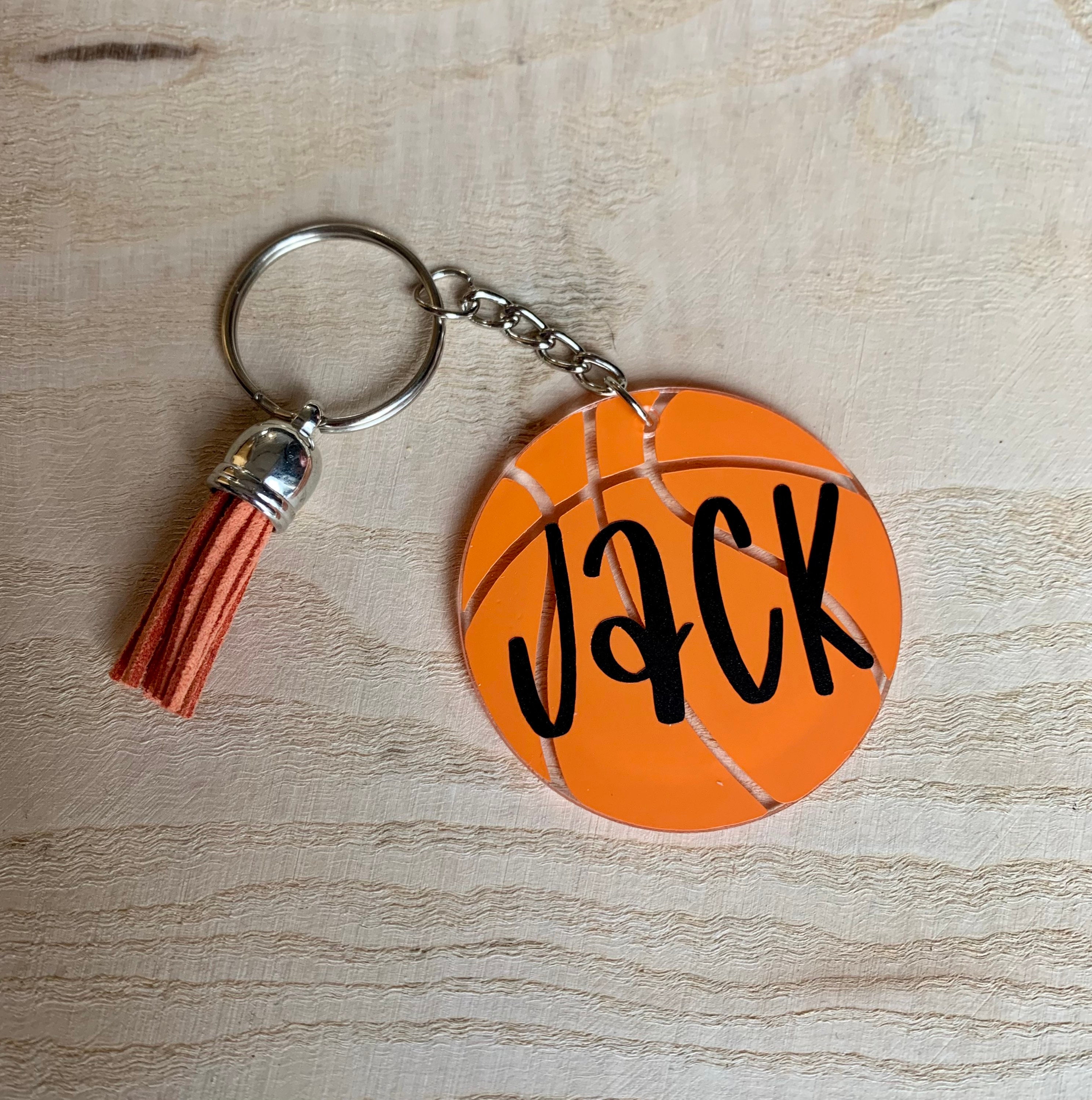 Personalised Basketball Keyring / Personalised Keychain / Gift Idea ...