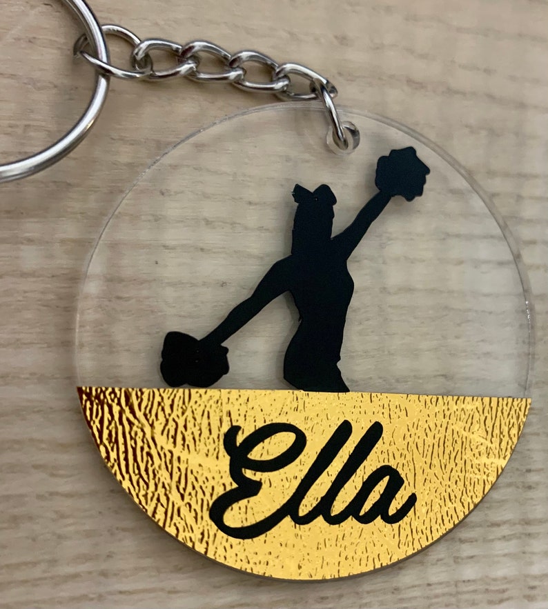 Personalised Cheerdance / Cheerleader Keyring. Cheerdance or | Etsy