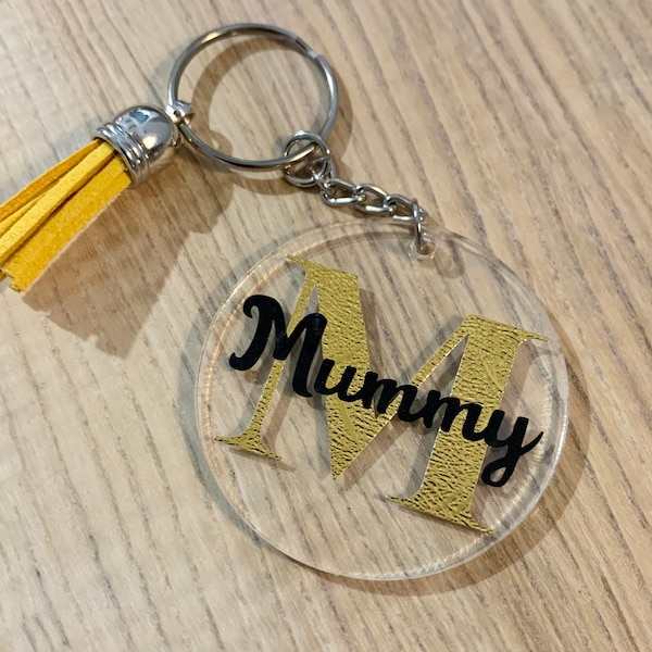 Personalised Mum / Mummy Keyring / Personalised Keychain / Gift Idea for Mum - Mother’s Day gift