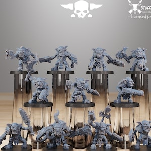Orkaz Gobos Berserkers (11) - Station Forge - Space Orks Tabletop Wargaming Kill Team Goblins