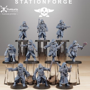 Grim Guard Acolytes (10) - Station Forge - Grimdark Tabletop Corps Infantry