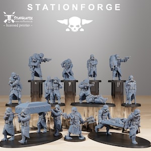 Grim Guard Casualties- Station Forge - Astra Militarum Grimdark Tabletop Corps