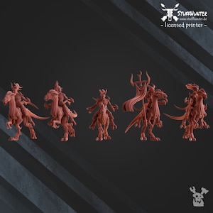 Demons of Lust - Dino Riders (5) - Slaanesh Wargaming Tabletop Grimdark Cavalry Support