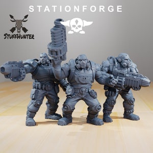 National Guard Guerrillas Station Forge - Astra Militarum Grimdark Tabletop Ogryns
