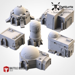Tabletop Terrain Terrain - Desert Buildings - Desert Buildings Tatooine 40K AoS