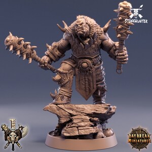Orc Warrior Shaaka Ram - 32 mm 75 mm Tabletop Miniature Figure D&D