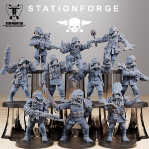 Grim Guard Xenarid Hunters (10) - Station Forge - Grimdark Tabletop Wargaming