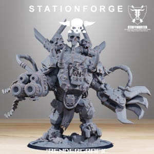 Orkaz Troll Boss - Station Forge - Scifi Orcs Grimdark HQ Leader Big