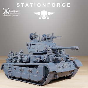 Grim Guard Heavy Battle Tank - Station Forge - Astra Militarum Grimdark Tabletop Corps