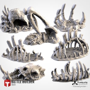Tabletop Terrain Terrain - Gigantic Bones - Rock Hill Landscape Grimdark Tabletop AoS
