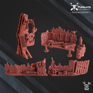 Ork Terrain - DakkaDakka - Grimdark Orkaz Terrain Scatter Bits Battlefield Diorama