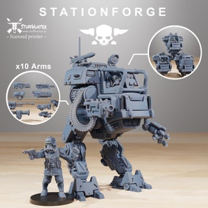 Grim Guard Walker Mk1 - Station Forge - Grimdark Tabletop Corps Support