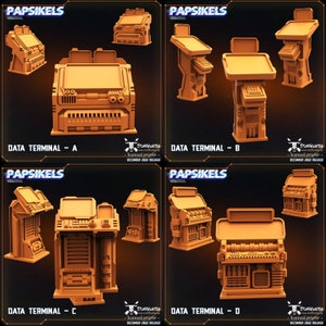 Data Terminal - Papsikels - Sci-Fi Tabletop Wargaming Sci-Fi 28-32 mm Grimdark Tabletop Terrain
