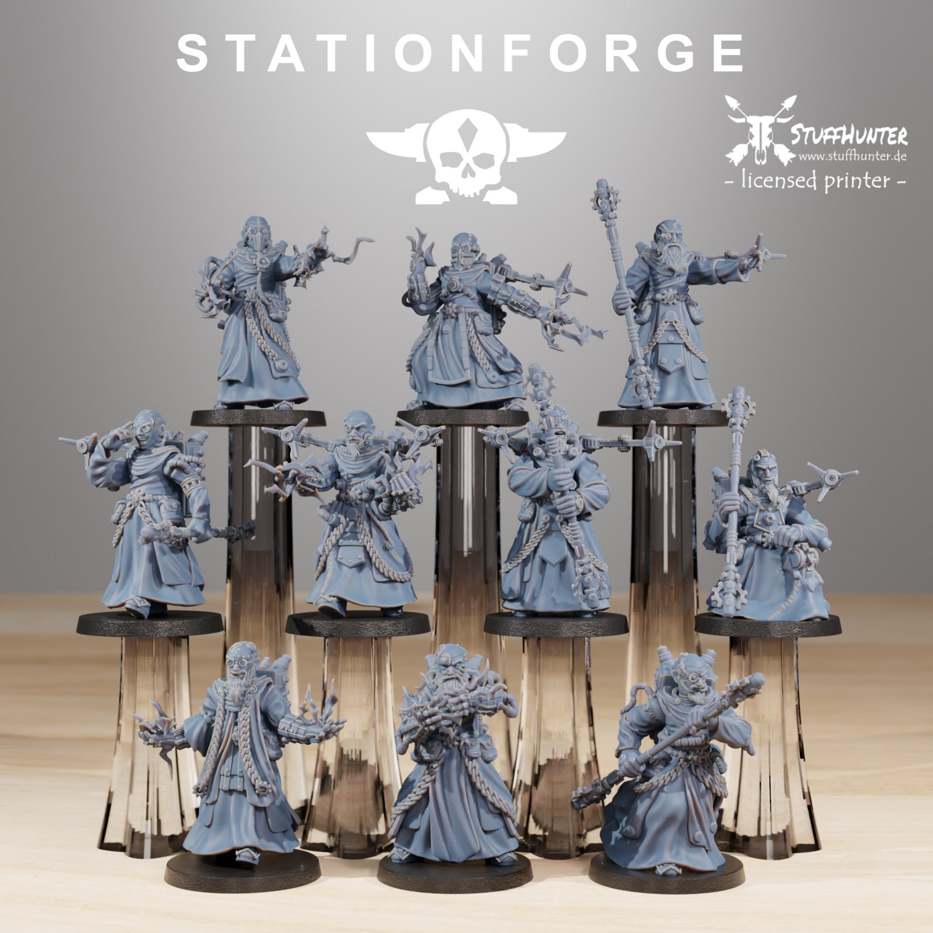 Scavenger Forager Preachers - Station Forge - Tabletop Wargaming Cults Mech