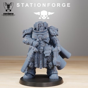 Socratis Guardmen Commander - Station Forge - Scifi Marines Wargaming Grimdark